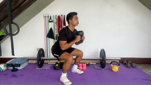 Splore online Kettlebell Flow, Complex and Strengthening fitness class hosted by Coach Migs Morales
