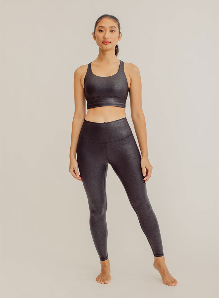 Faux Leather Hi-Waist Leggings