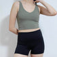 Splore Brand Partner Shop Easy Active Back To Work Sports Bra in Moss Green