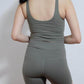 Splore Brand Partner Shop Easy Active Back To Work Sports Bra in Moss Green
